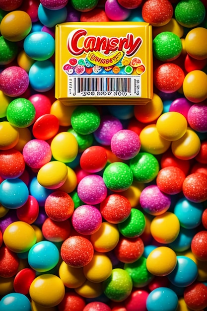 Colorful candy jelly beans rainbow candy snacks delicious snacks wallpaper background