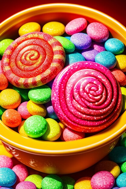 Colorful candy jelly beans rainbow candy snacks delicious snacks wallpaper background