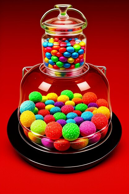 Colorful candy jelly beans rainbow candy snacks delicious snacks wallpaper background