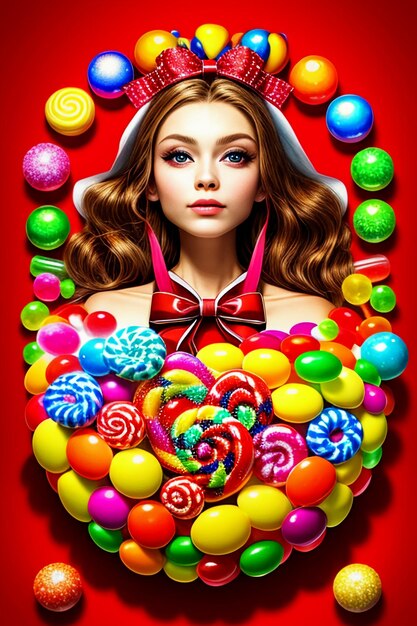 Colorful candy jelly beans rainbow candy snacks delicious snacks wallpaper background