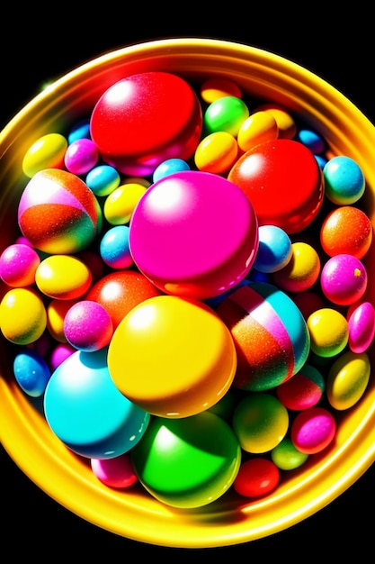 Colorful candy jelly beans rainbow candy snacks delicious snacks wallpaper background