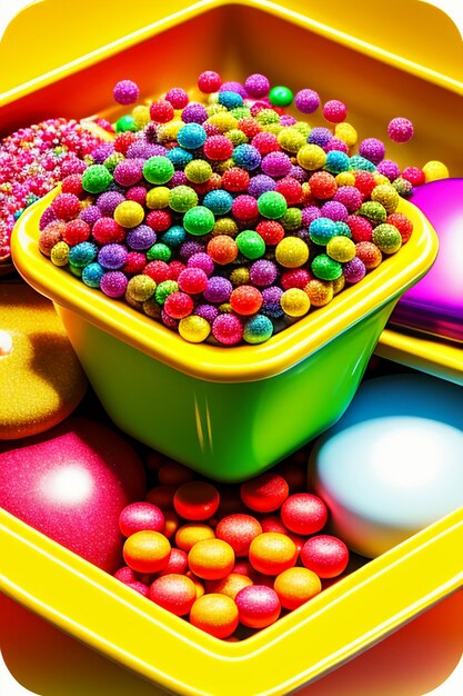 Colorful candy jelly beans rainbow candy snacks delicious snacks wallpaper background