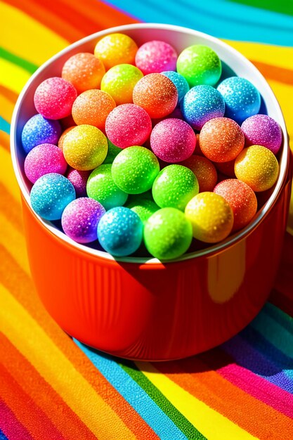 Colorful candy jelly beans rainbow candy snacks delicious snacks wallpaper background