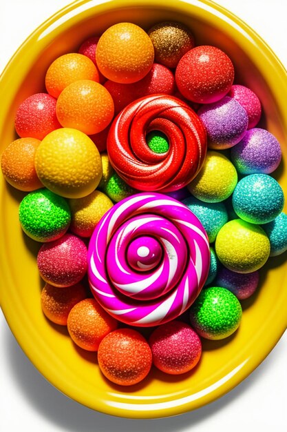 Colorful candy jelly beans rainbow candy snacks delicious snacks wallpaper background