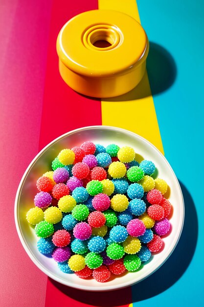 Colorful candy jelly beans rainbow candy snacks delicious snacks wallpaper background