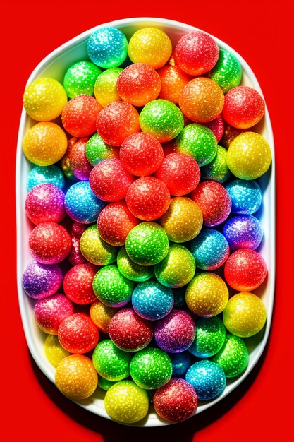 Colorful candy jelly beans rainbow candy snacks delicious snacks wallpaper background