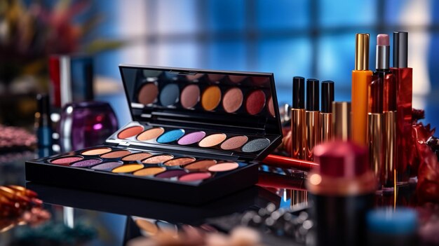 Premium AI Image  Colorful Canvas Exploring Vibrant Hues and Rich Textures