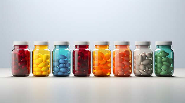 Colorful Capsules Encased