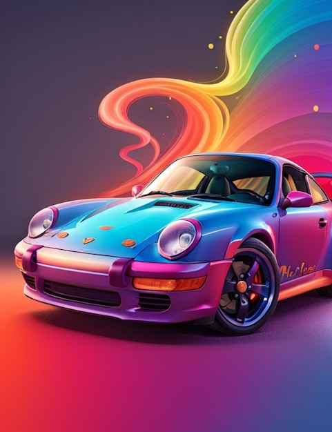 colorful car background