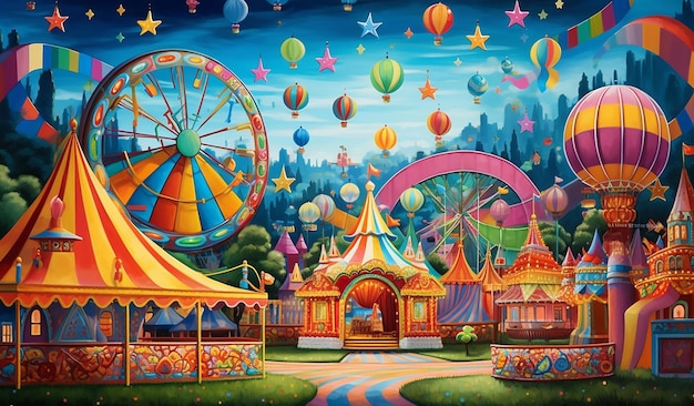 colorful carnival background