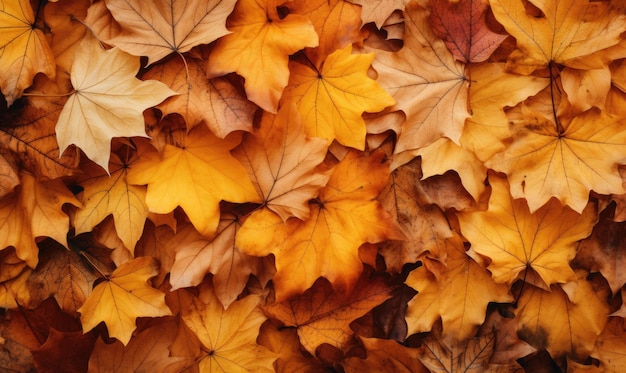 Foto un colorato tappeto di foglie autunnali cadute