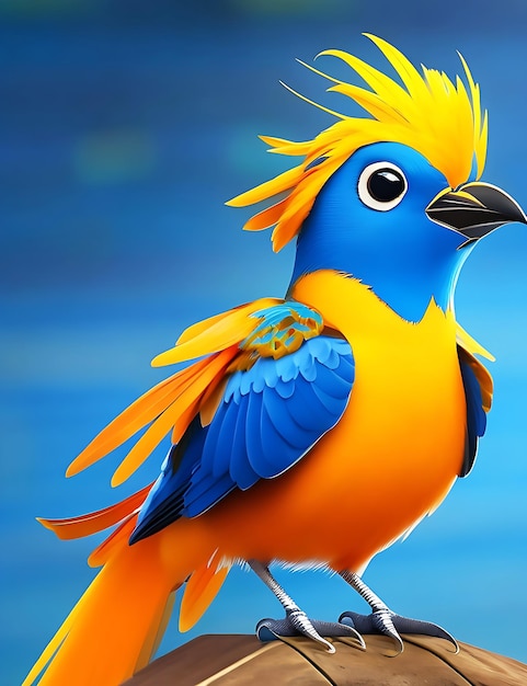Фото Цветная птица из мультфильма