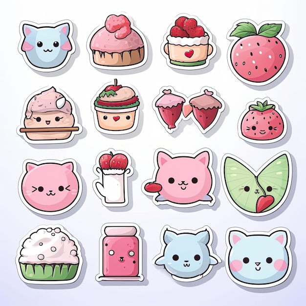 Colorful Cartoon Food Illustration