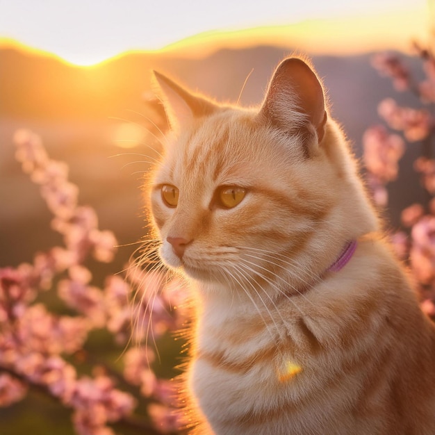 Цветная кошка