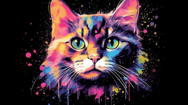 Colorful Cat