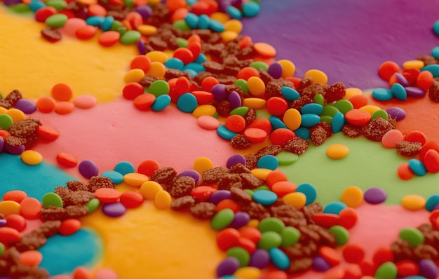 colorful chocolate candies