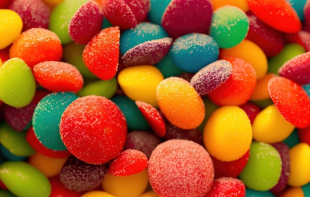 colorful chocolate candies