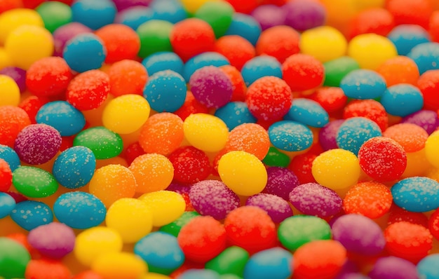 Colorful chocolate candies