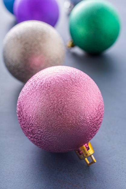 Colorful Christmas balls