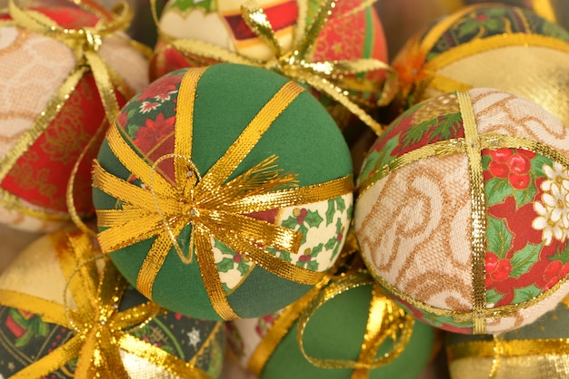 Colorful christmas balls