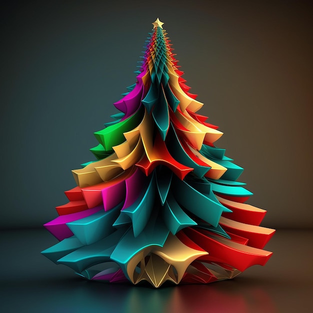 Colorful christmas tree ideas