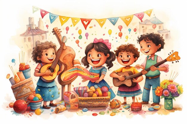 Colorful Cinco De Mayo Celebration Drawing Image