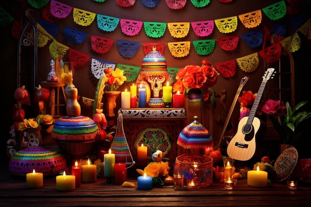 Colorful Cinco De Mayo Display Background Image