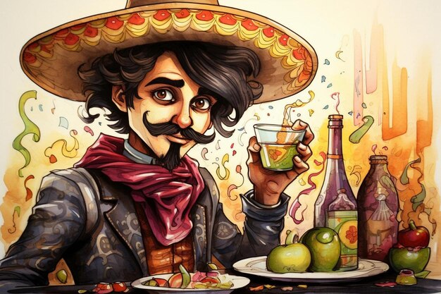 Foto disegni colorati di cinco de mayo