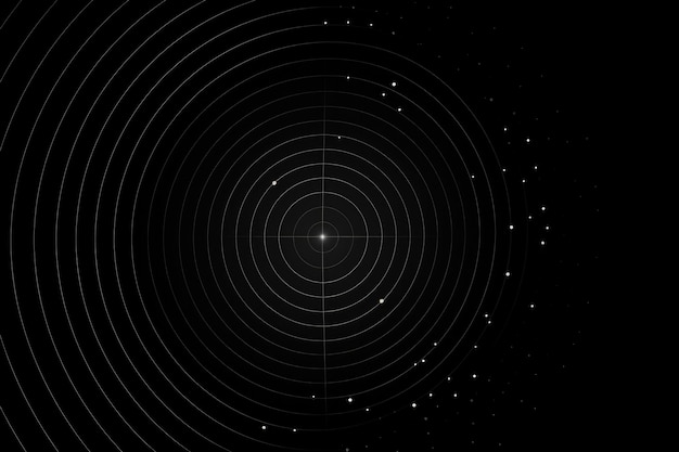 Colorful circle line abstract background generative ai