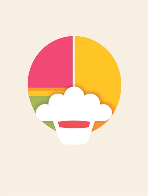 Premium AI Image A Colorful Circle With A Cup Of Milk And A Cloud In premium-ai-image-a-colorful-circle-with-a-cup-of-milk-and-a-cloud-in