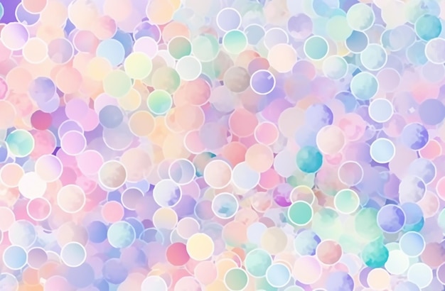 Colorful circles on a colorful background