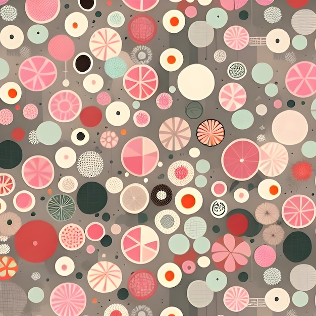 Colorful circles pattern