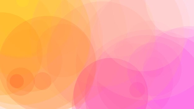 Colorful circles on a pink background