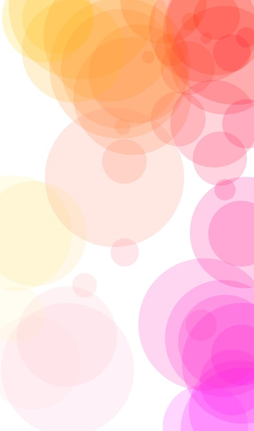 Colorful circles on a white background.