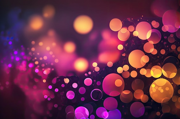 Colorful Circular Bokeh Background