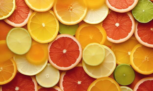 colorful citrus slices