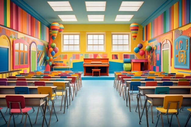 Colorful Classroom School Year Symphony Back to school