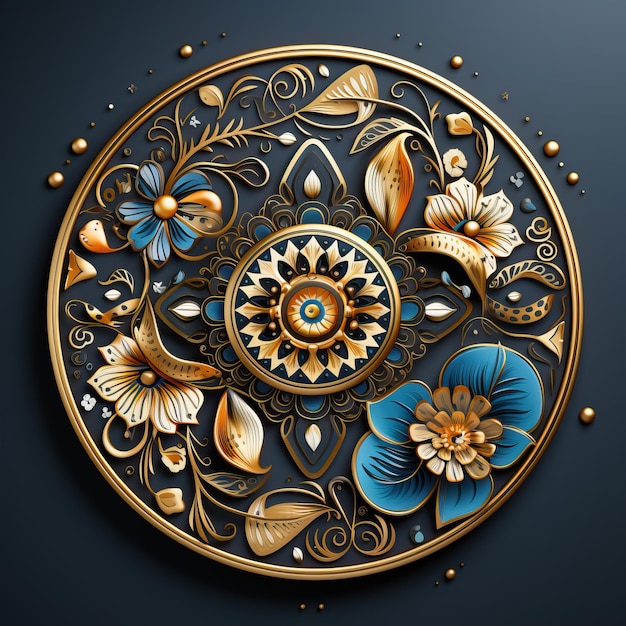 꽃과 quot spring quot이라는 단어가 있는 화려한 시계