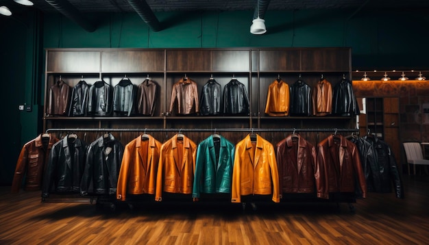 Colorful clothing display