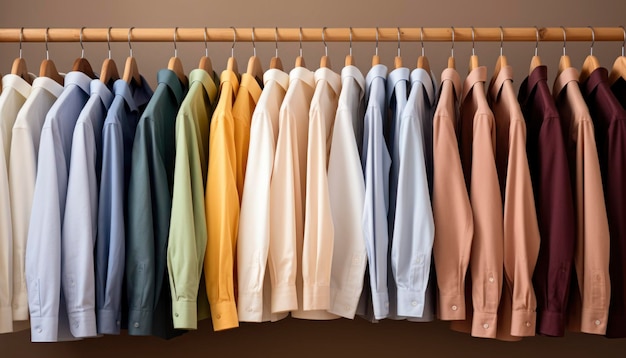 Colorful clothing display