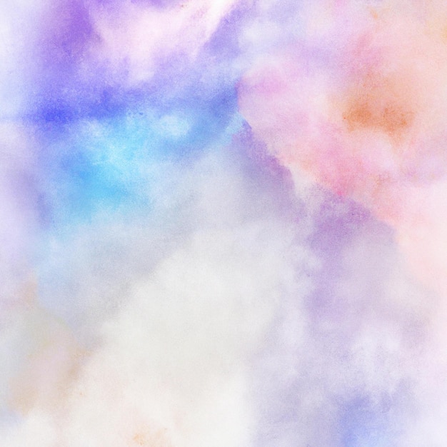 A colorful cloud background with a pink and blue cloud.