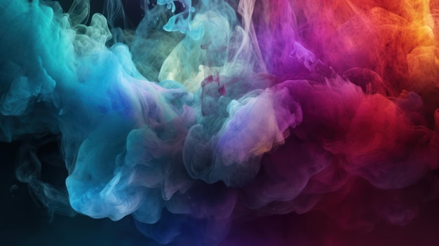 Puff of Smoke in Neon Tones, Abstract Art, Colored Steam Background, Smoke  Cloud Swirl Pattern, Bright Vivid Colors Stock Illustration - Illustration  of mystical, burn: 280149211