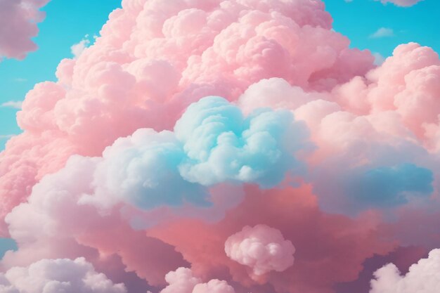 Photo colorful clouds background dreamy cloud background fantasy clouds background ai generative