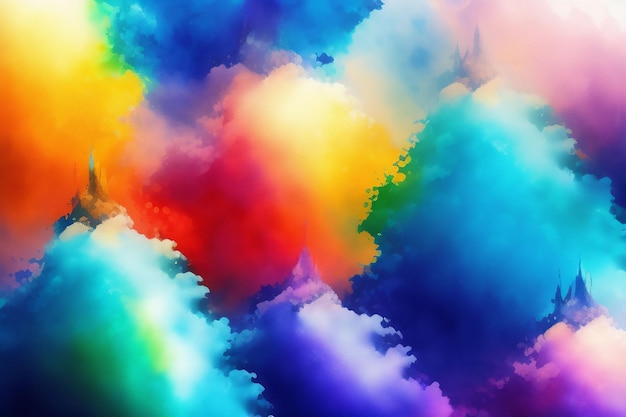 Colorful clouds wallpapers for iphone and android