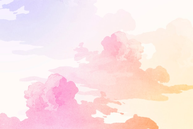 Colorful cloudy background design resource