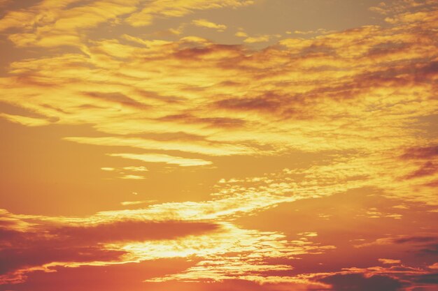 Colorful cloudy sky at sunset. Gradient color. Sky texture. Abstract natural background