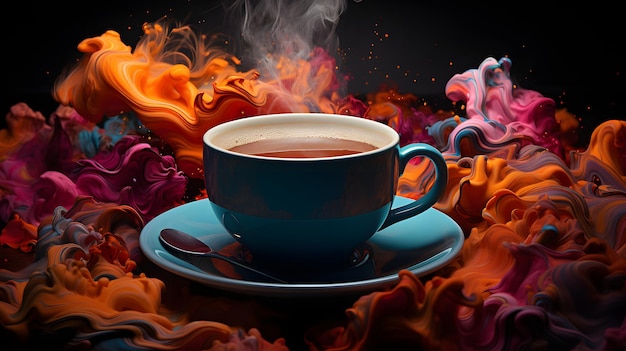 Foto sfondi colorati per tazze di caffè