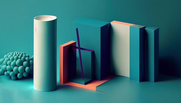 A colorful collection of books and magazines with a blue background.