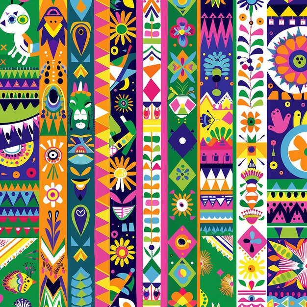 Photo a colorful collection of colorful designs including a colorful background