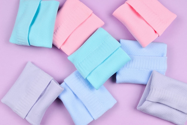 Colorful collection of cotton socks